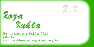 roza kukla business card
